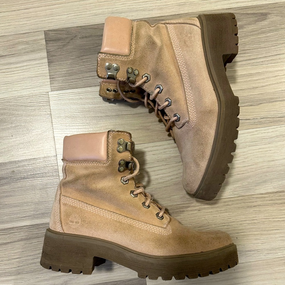 Timberland women’s size 6.5 blush pink boots